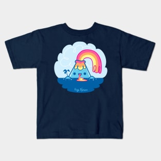 Kawaii Volcano Kids T-Shirt